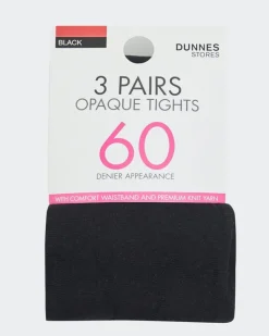 Clearance Dunnes Stores 60 Denier Opaque Tights - Pack Of 3