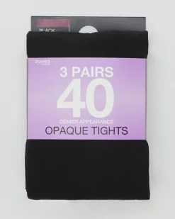 New Dunnes Stores 40 Denier Opaque Tights - Pack Of 3