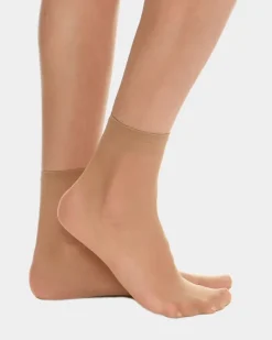 Fashion Dunnes Stores 15 Denier Sheer Matt Ankle Highs - Pack Of 5