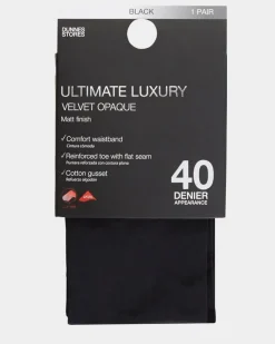 New Dunnes Stores 40 Denier Velvet Opaque Tights (1 Pair)