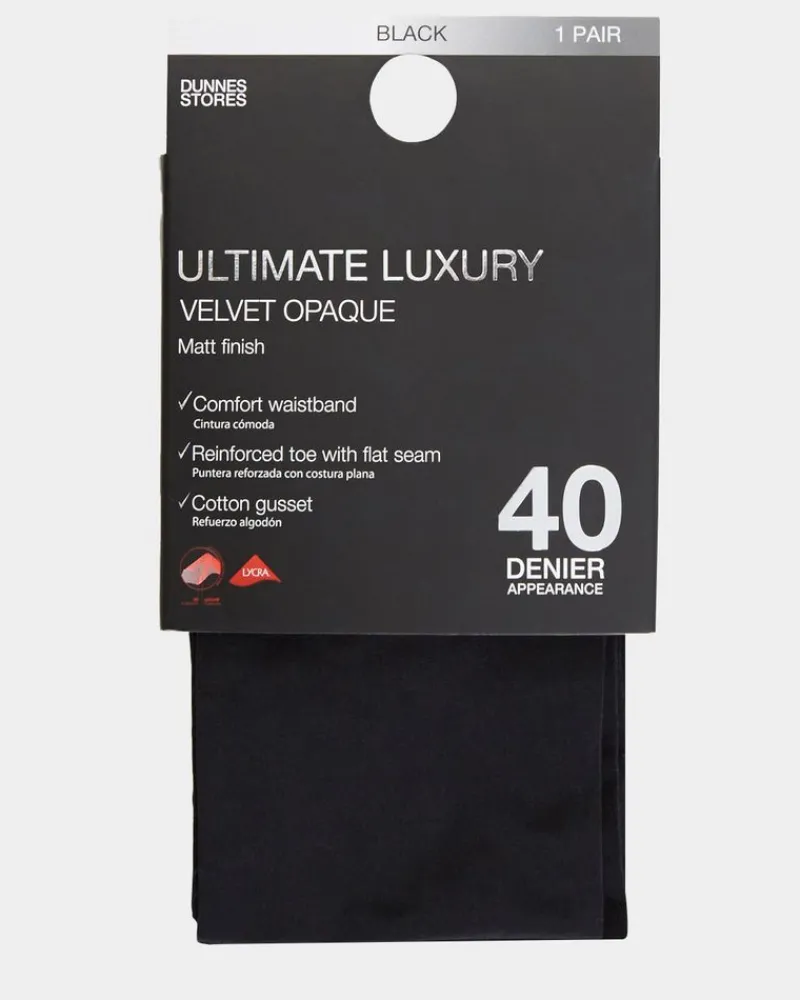 New Dunnes Stores 40 Denier Velvet Opaque Tights (1 Pair)
