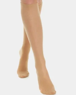 Discount Dunnes Stores 20 Denier Wide Fit Medium Support Knee Highs - Pack Of 2