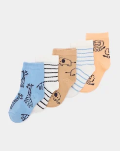 Discount Dunnes Stores Baby Boys Socks - Pack Of 5