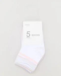 Fashion Dunnes Stores Baby Girl Sports Socks - Pack Of 5