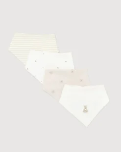 Sale Dunnes Stores Bear Bandana Bib - Pack Of 4