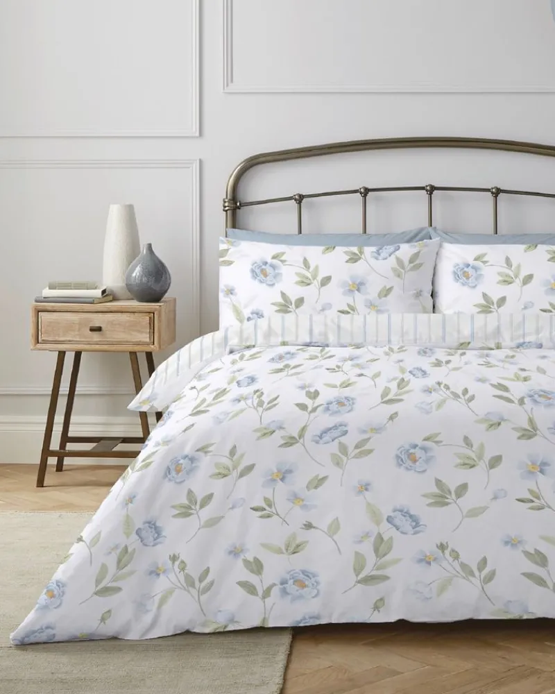 Sale Dunnes Stores Blue Floral Duvet Set