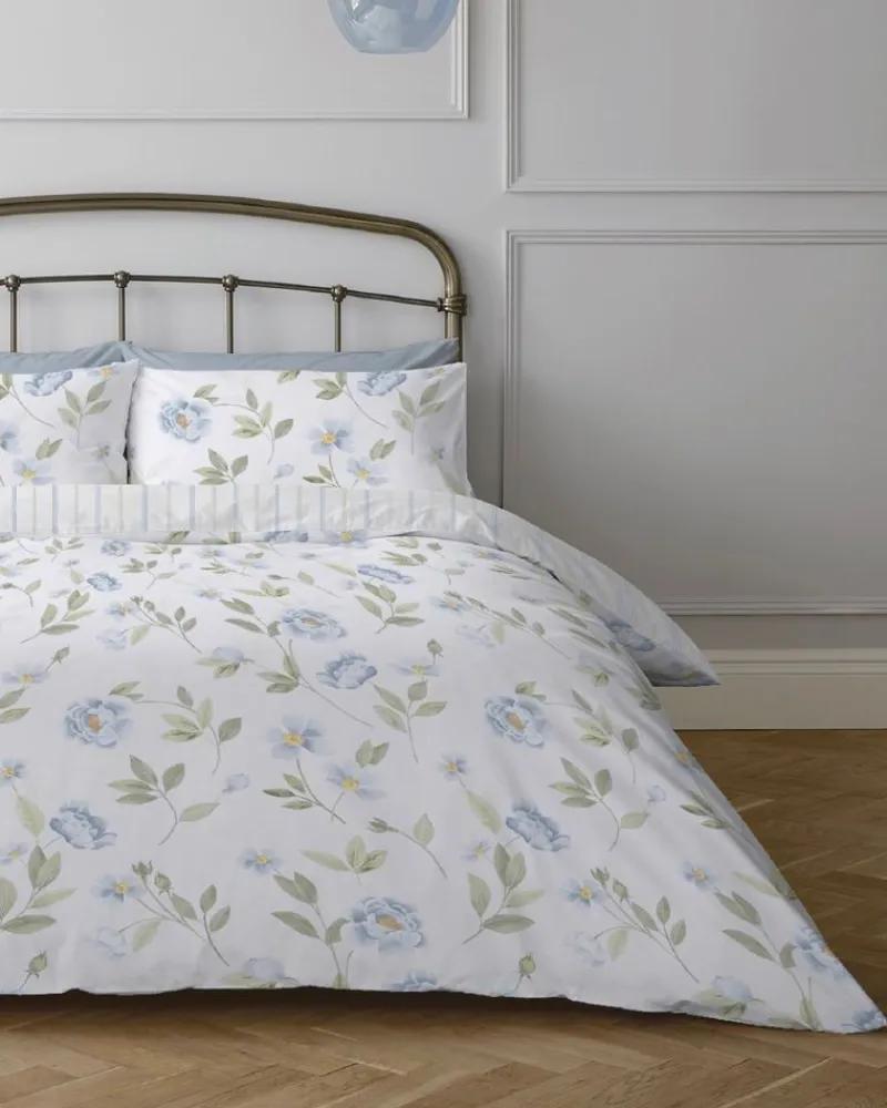 Sale Dunnes Stores Blue Floral Duvet Set