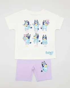 Discount Dunnes Stores Bluey Shorts Set (18 Months-6 Years)
