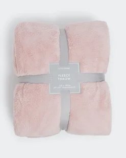 Outlet Dunnes Stores Blush Fleece Throw