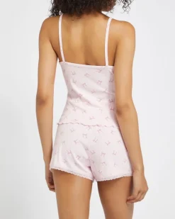 Fashion Dunnes Stores Bow Cami Short Pyjama Set