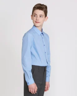 Fashion Dunnes Stores Boys Slim Fit Shirt - Pack Of 3 - (4-16 Years)