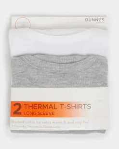 Hot Dunnes Stores Boys Thermal Long-Sleeved Tops - Pack Of 2 (2-14 Years)
