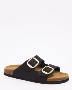 Online Dunnes Stores Buckle Footbed Sandals