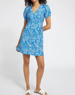 New Dunnes Stores Button Front Mini Dress
