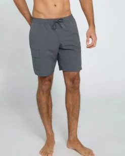 Online Dunnes Stores Cargo Grid Fabric Swim Shorts