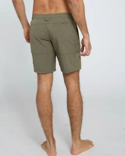 Discount Dunnes Stores Cargo Grid Fabric Swim Shorts