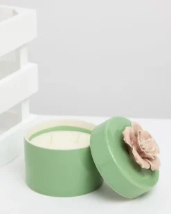 Discount Dunnes Stores Carolyn Donnelly Eclectic Large Ceramic Flower Candle