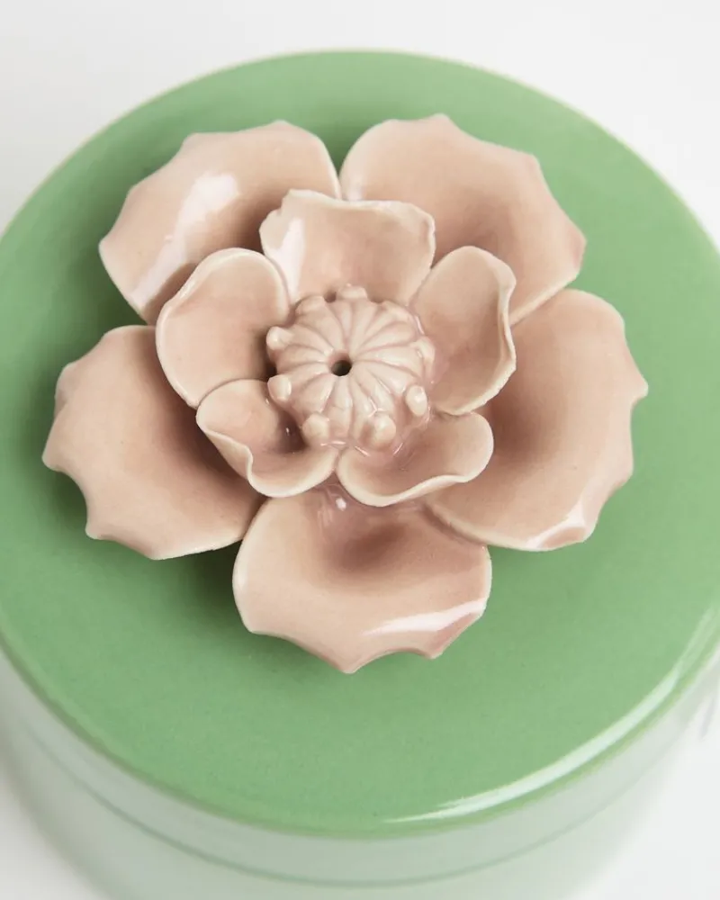 Discount Dunnes Stores Carolyn Donnelly Eclectic Large Ceramic Flower Candle