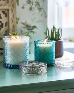 New Dunnes Stores Carolyn Donnelly Eclectic Glass Lid Candle