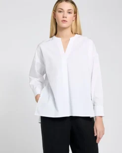 Sale Dunnes Stores Carolyn Donnelly The Edit White Cotton V-Neck Shirt