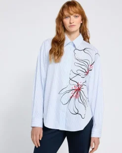 New Dunnes Stores Carolyn Donnelly The Edit Printed Stripe Shirt