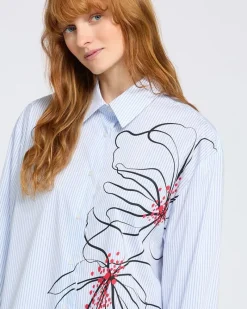 New Dunnes Stores Carolyn Donnelly The Edit Printed Stripe Shirt