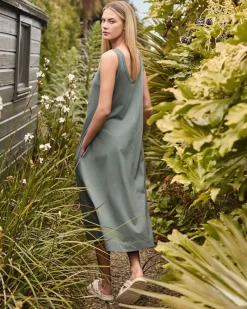 Outlet Dunnes Stores Carolyn Donnelly The Edit Khaki Jersey Singlet Dress