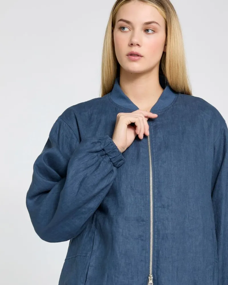 Outlet Dunnes Stores Carolyn Donnelly The Edit Linen Bomber Jacket