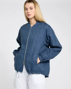 Outlet Dunnes Stores Carolyn Donnelly The Edit Linen Bomber Jacket