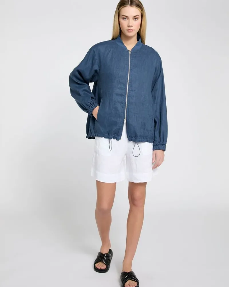 Outlet Dunnes Stores Carolyn Donnelly The Edit Linen Bomber Jacket