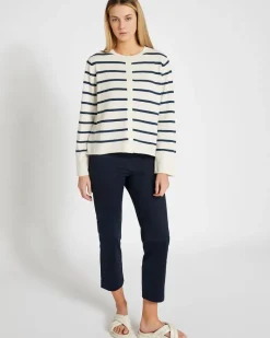 Best Dunnes Stores Carolyn Donnelly The Edit Cotton Stripe Cardigan