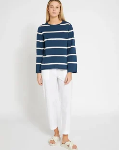 Fashion Dunnes Stores Carolyn Donnelly The Edit Cotton Stripe Knit Jumper