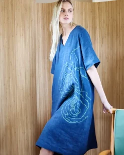 Outlet Dunnes Stores Carolyn Donnelly The Edit Placement Print Linen Dress