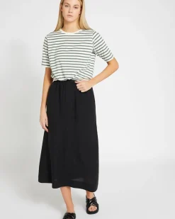 Online Dunnes Stores Carolyn Donnelly The Edit Black Linen Skirt