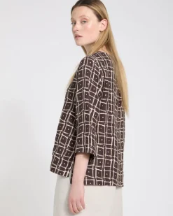 Online Dunnes Stores Carolyn Donnelly The Edit Printed Linen Top