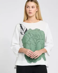 Clearance Dunnes Stores Carolyn Donnelly The Edit Placement Print Linen Top