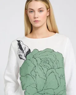 Clearance Dunnes Stores Carolyn Donnelly The Edit Placement Print Linen Top