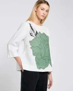 Clearance Dunnes Stores Carolyn Donnelly The Edit Placement Print Linen Top