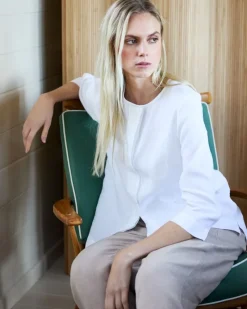 Clearance Dunnes Stores Carolyn Donnelly The Edit Placket Linen Top