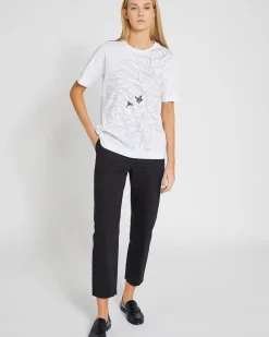 Outlet Dunnes Stores Carolyn Donnelly The Edit Floral Peony Print T-Shirt