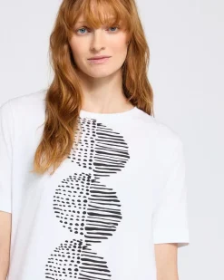 Clearance Dunnes Stores Carolyn Donnelly The Edit Circle Placement Print T-Shirt