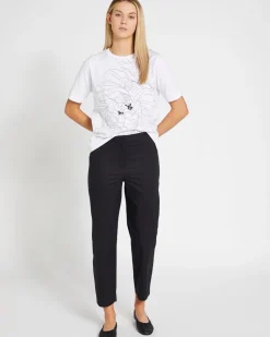 Fashion Dunnes Stores Carolyn Donnelly The Edit Black Cotton Trousers