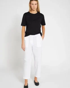 New Dunnes Stores Carolyn Donnelly The Edit White Cotton Trousers