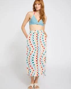 Outlet Dunnes Stores Carolyn Donnelly The Edit Optical Print Skirt