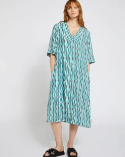 Sale Dunnes Stores Carolyn Donnelly The Edit Geometric Print Kaftan Dress