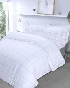 Sale Dunnes Stores Check Cotton Bedding Bundle Set