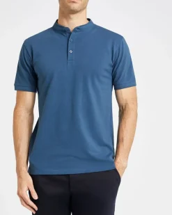 Discount Dunnes Stores Collarless Slim Fit Polo Shirt