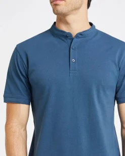 Discount Dunnes Stores Collarless Slim Fit Polo Shirt