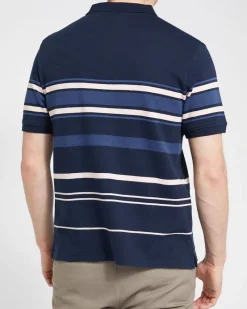New Dunnes Stores Colour Block Cotton Stripe Polo