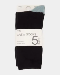 Online Dunnes Stores Coloured Crew Socks - Pack Of 5